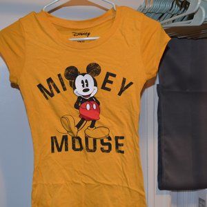 Disney Mustard Yellow Mickey Mouse T-shirt